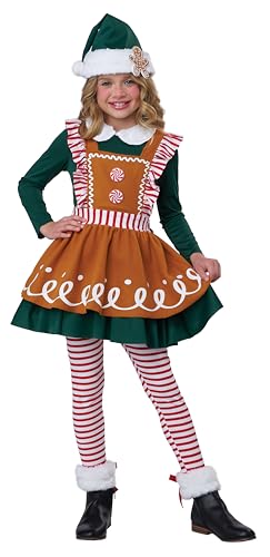 Gingerbread Elf - Christmas - Costume - Girls - 2 Sizes