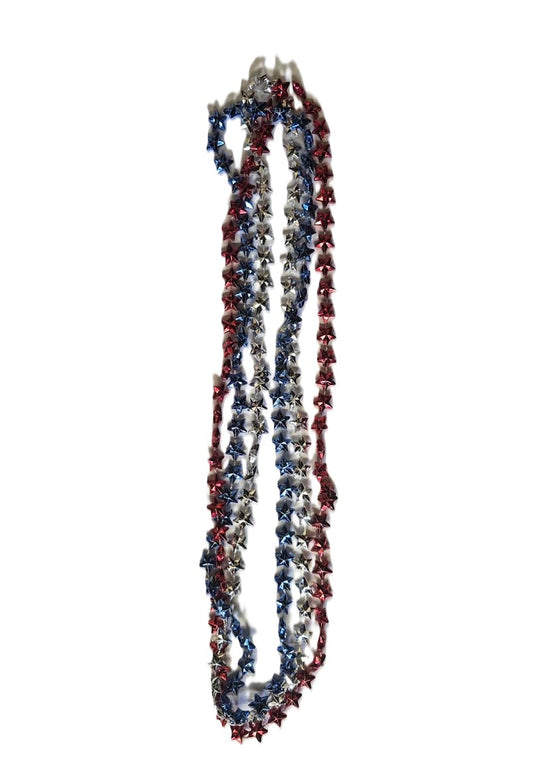 3 Star-Shaped Bead Necklaces - 4th of July - Costume Accessory