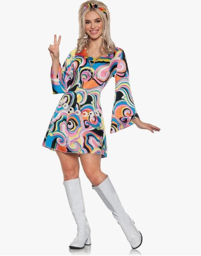 Swinging Mod Minikleid – 1960er 1970er – Kostüm – Damen – 4 Größen