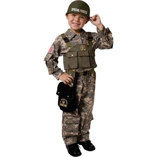 Army - American Soldier - Special Forces - Costume - Child - Medium
