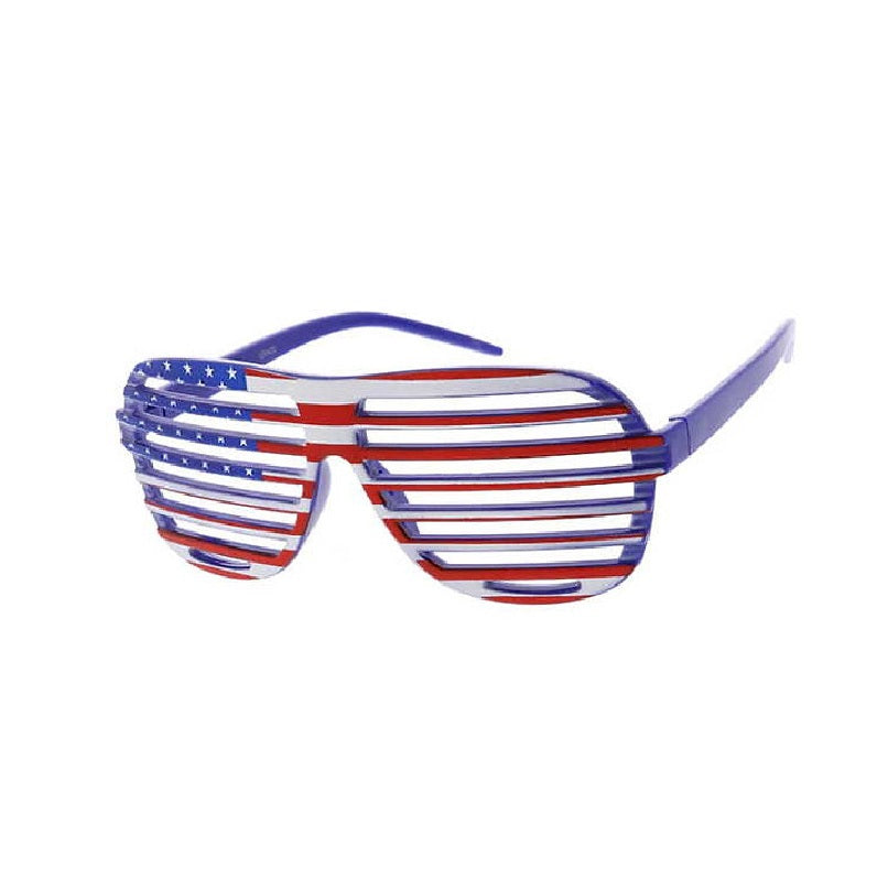 1980's Shutter Slot Glasses - Red | Black | Blue - Costume Accessory - One Size