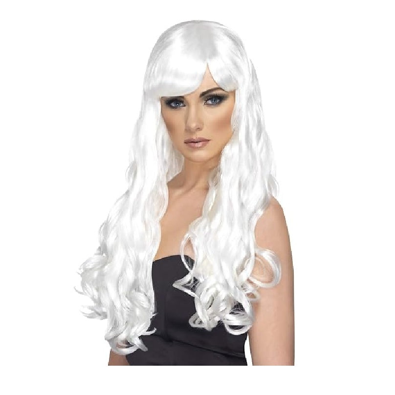 Angel Long White Curly Wig - Fairy - Pop Star - Costume Accessory - One Size