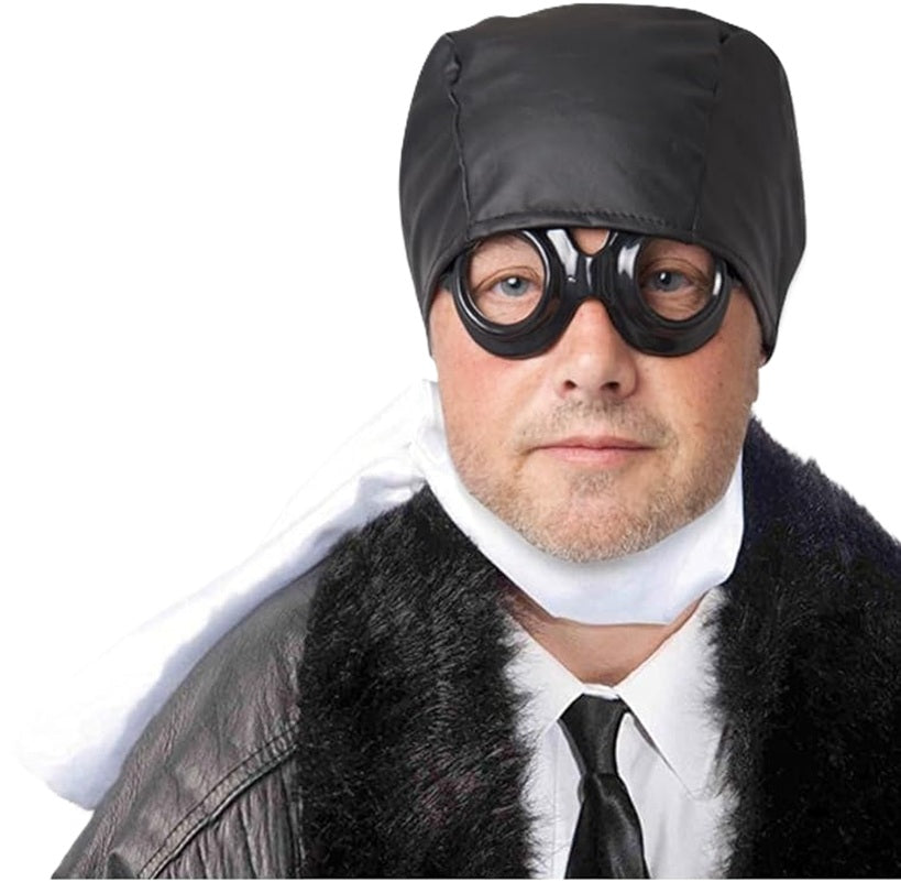 Aviator Scarf - White - Satin Finish - Pilot - Costume Accessory - One Size