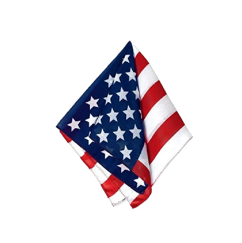 American Flag Bandana - 20" x 20" - 4th of July - USA - Costume Accessory