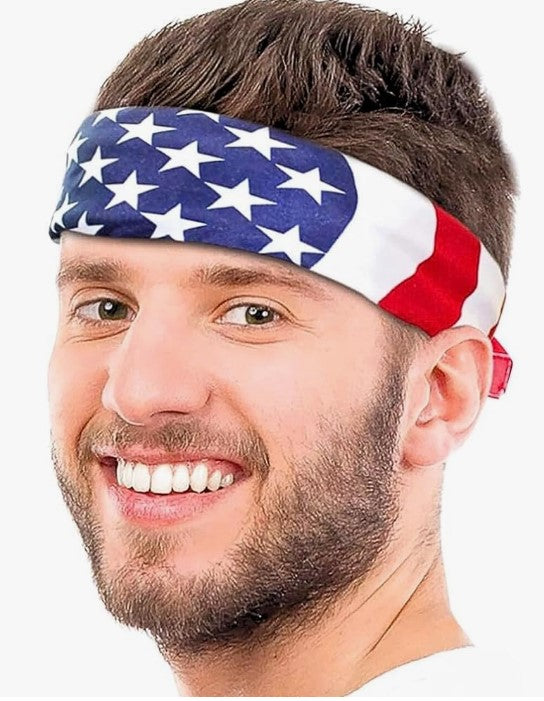 Bandana mit amerikanischer Flagge – 20 x 20 Zoll – 4. Juli – Kostümzubehör