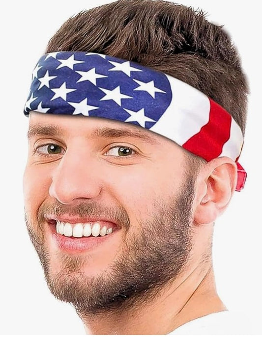 American Flag Bandana - 20" x 20" - 4th of July - Costume Accessory