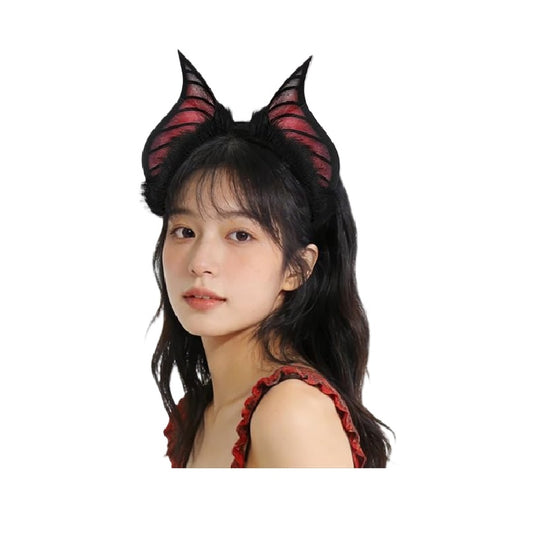 Bat Animal Creature Ears Headband - Green | Red | Gray - Costume Accessory
