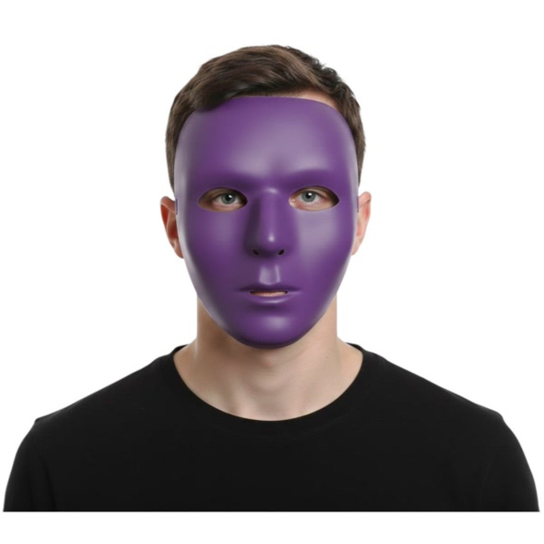 Plastic Blank Mask - Pink | Purple | Orange - Costume Accessory - One Size