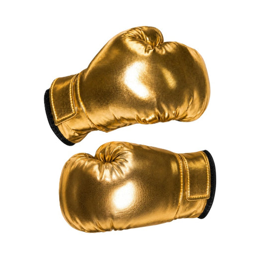 Boxing Gloves - Gold | Silver - Costume Accessories - One Size