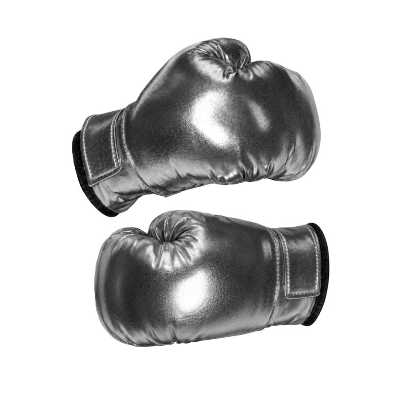 Boxing Gloves - Gold | Silver - Costume Accessories - One Size