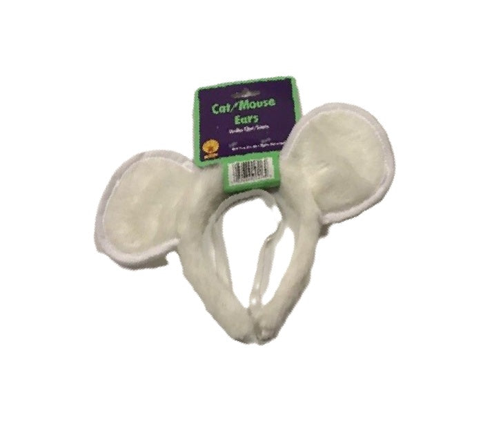 White Cat Ears - Mouse - Cosplay Anime - Costume Accessory