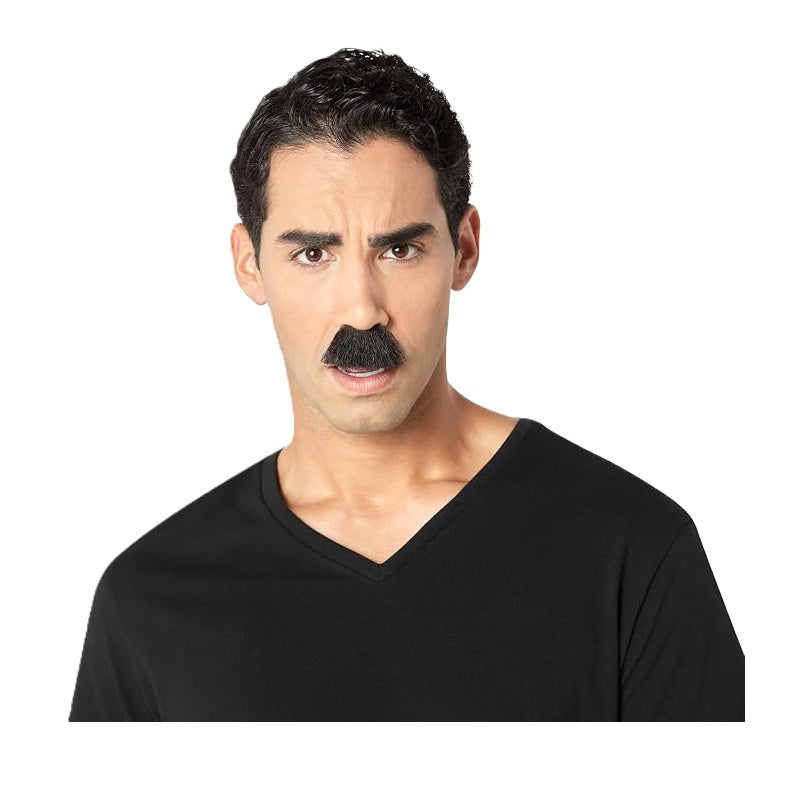 Bigote mandarín - Negro - Fu Man Chu - Accesorio de disfraz - Talla única
