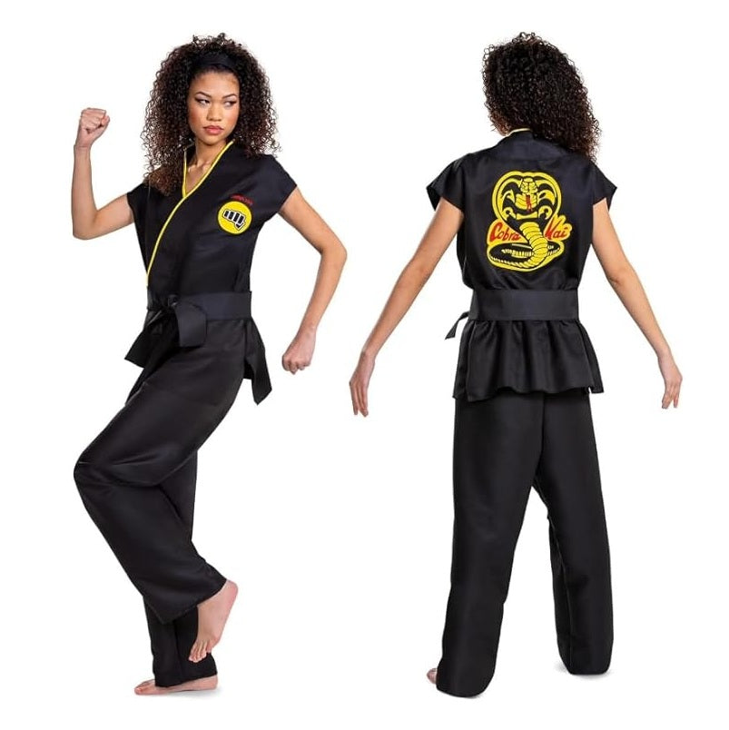 Black/Yellow Cobra Kai - Classic - TV Show - Licensed Costume - Men - 2 Sizes