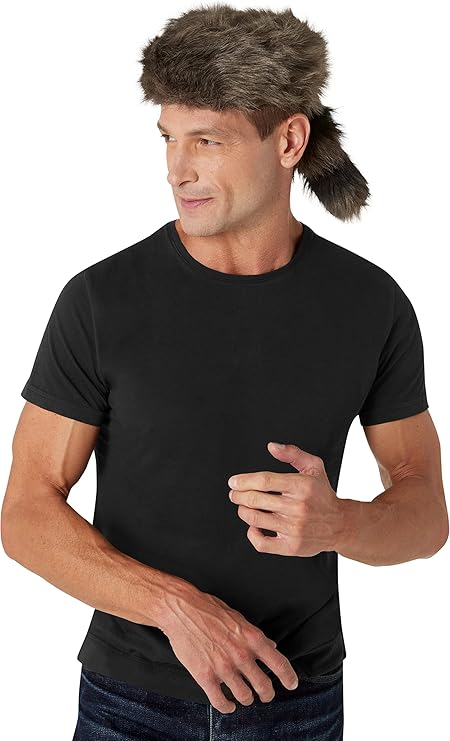 Coonskin Cap - Faux Fur - Boone - Crockett - Frontier - One Size