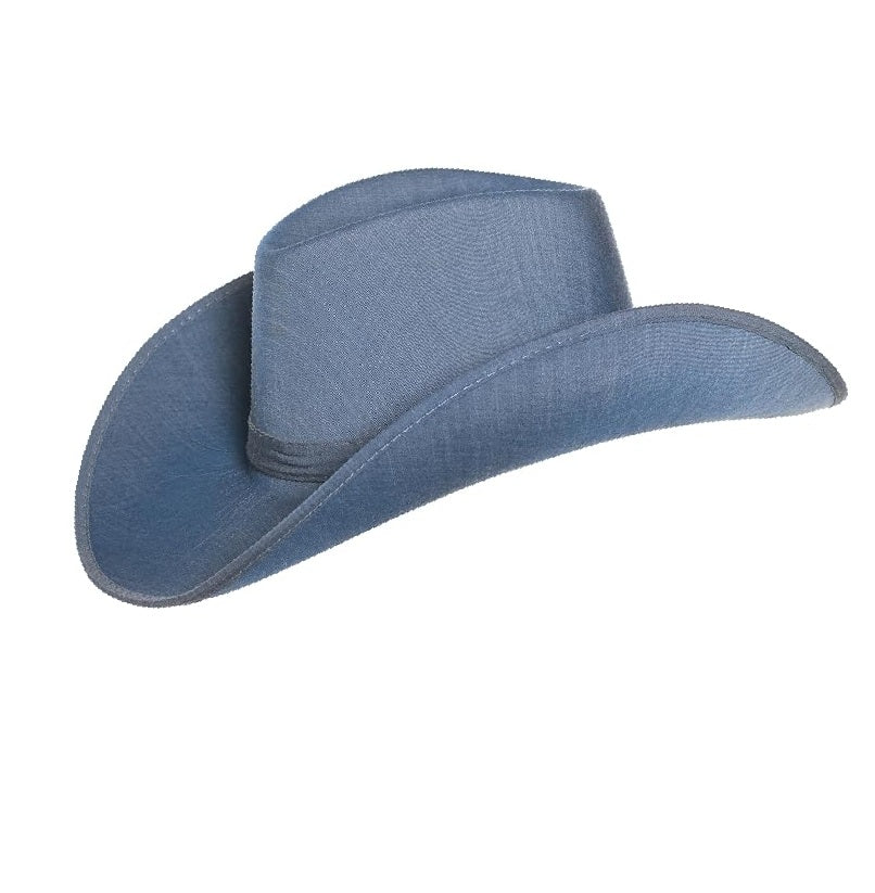 Denim Look Cowboy Cowgirl Hat - Western Pop Stars - Costume Accessory