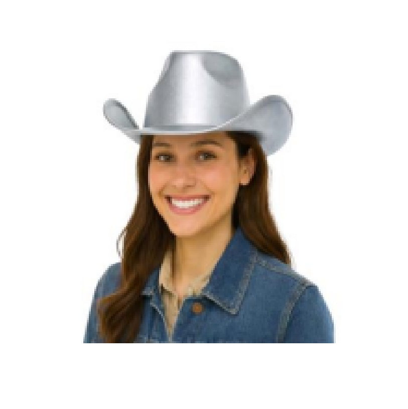 Metallic Cowboy Cowgirl Hat - Gold or Silver - Costume Accessory