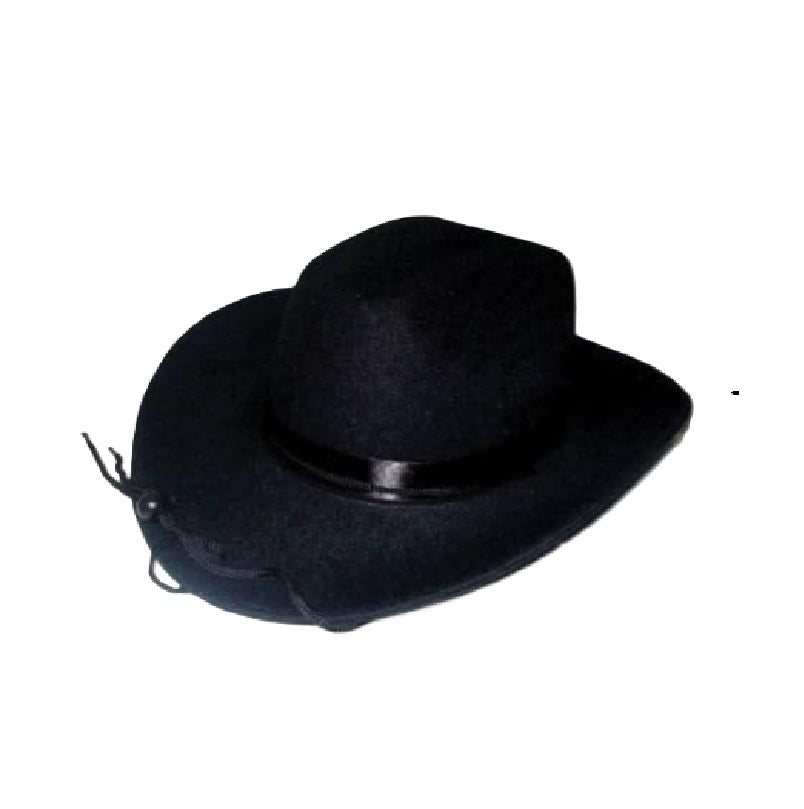 Black Cowboy Cowgirl Hat - Costume Accessory - One Size