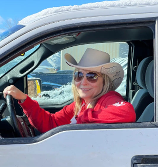 Cowboy Hat - Inlaid Angel Wings - Off-White - Costume Accessory - One Size