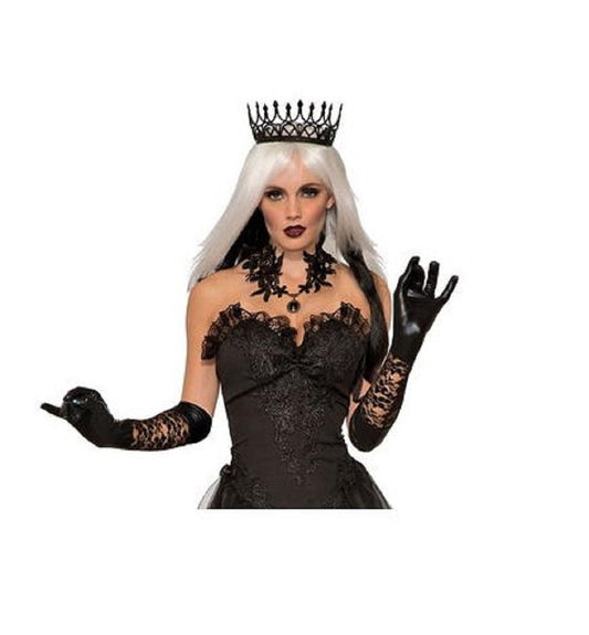 Dark Royalty Crown - Black - Medieval - Lightweight - Costume Accessory