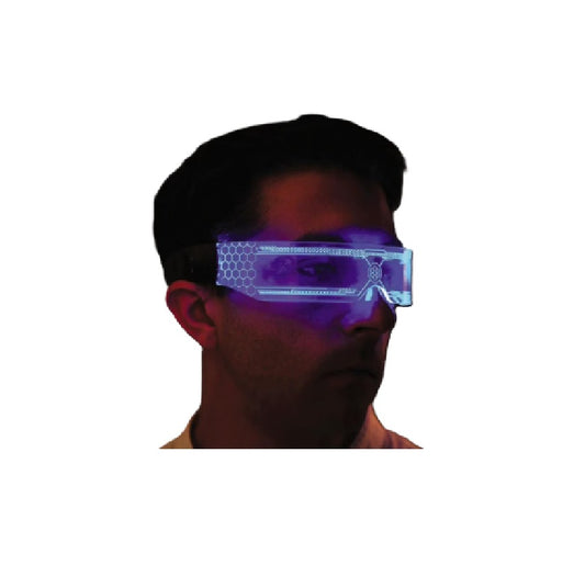 Color-Changing Cyber Spex Visor - Costume Accessory - Unisex - One Size