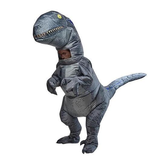 Blue - Jurassic World: T-Rex Inflatable - Licensed Dinosaur Costume - One Size