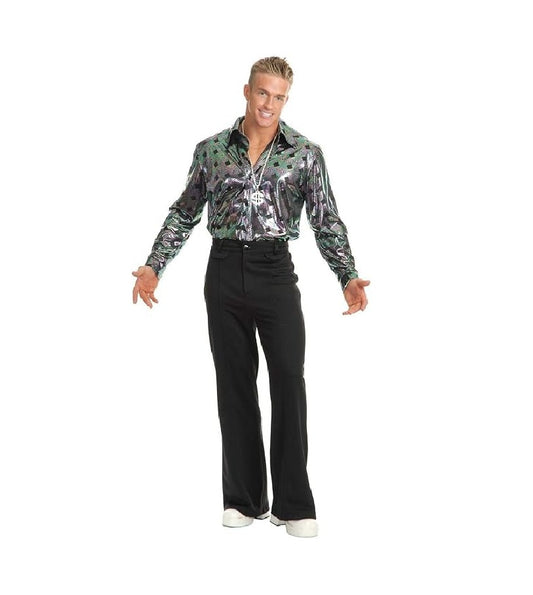 Black Disco Costume Pants - 1970s - Men's - Multiple Sizes
