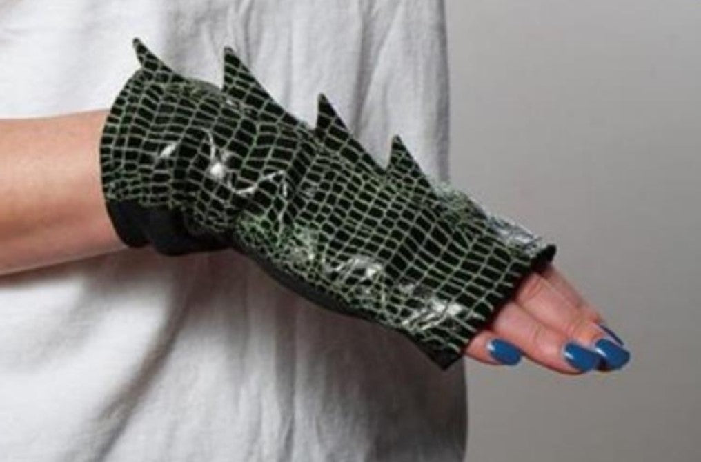 Dragon Trainer Gloves - Costume Accessories - One Size - Green | Black | White