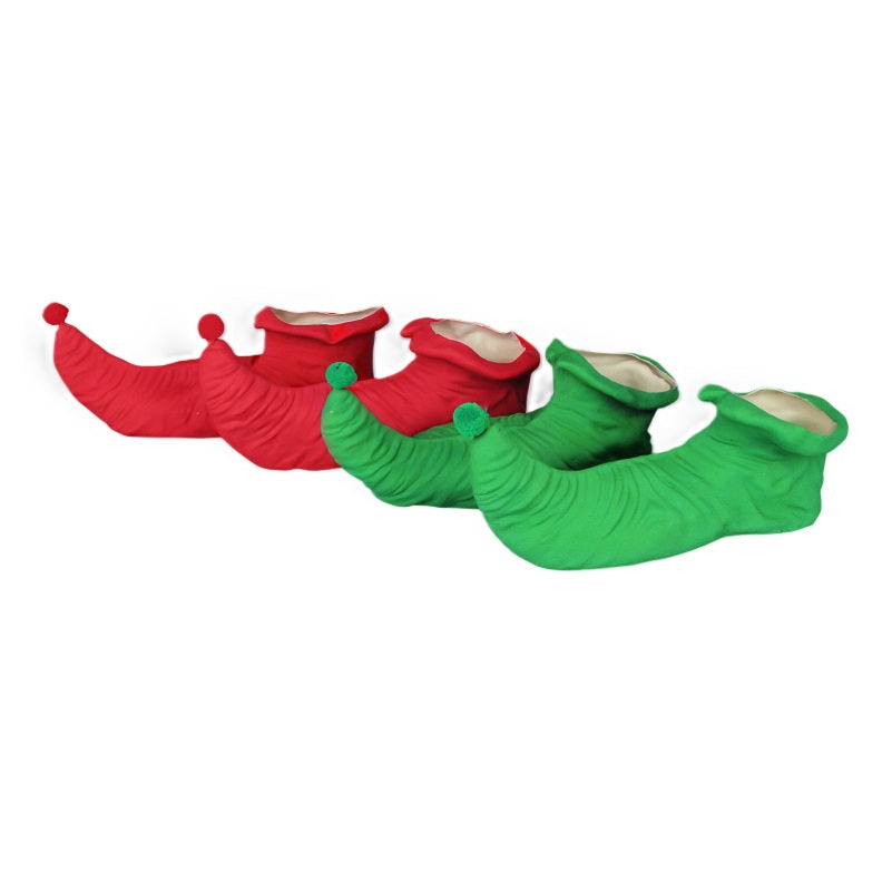 Elf Shoes - Red or Green - Fairy - PVC - Costume Accessory - One Size