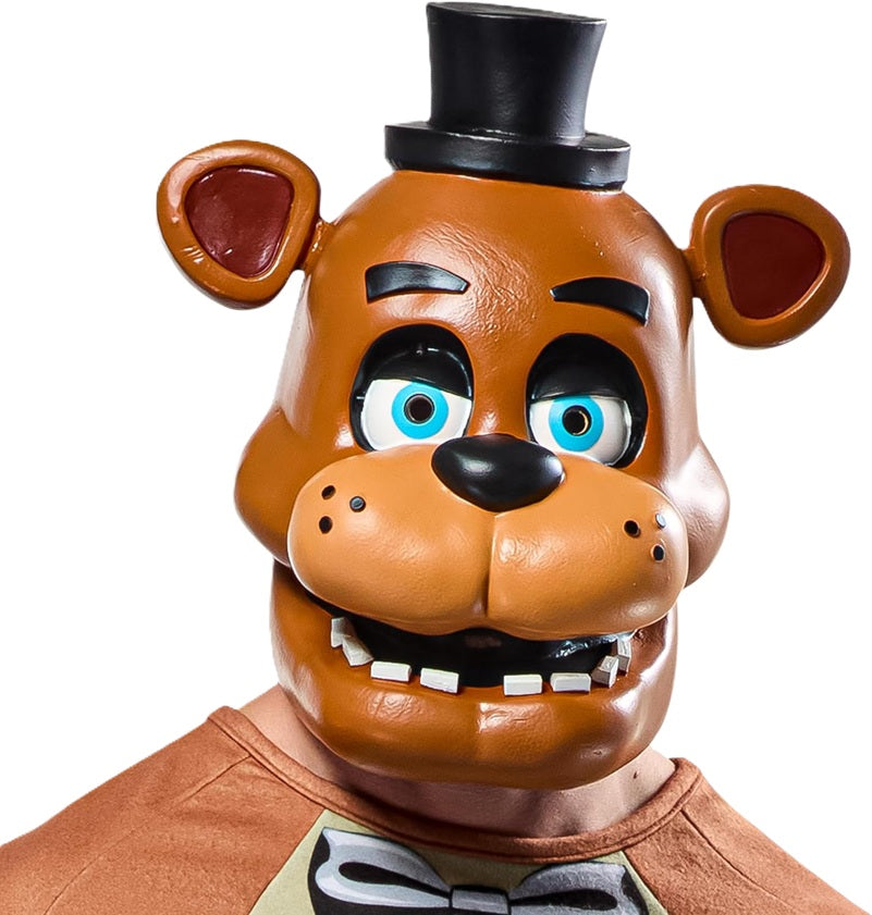 Freddy Fazbear Latex Overhead Mask - FNAF - Licensed Costume Accessory