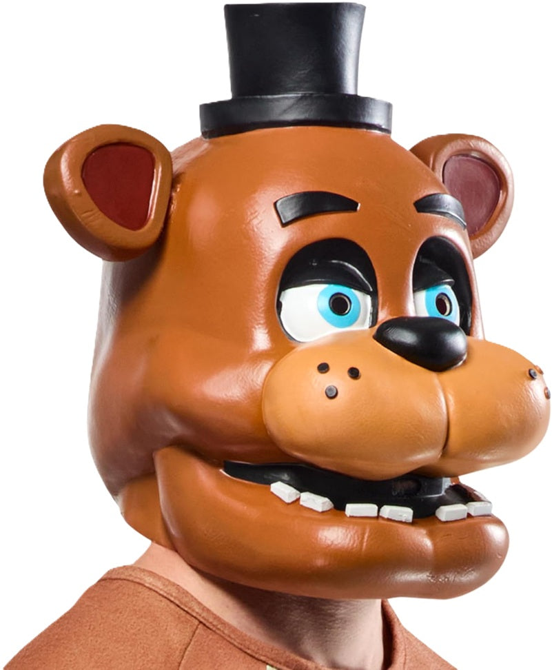 Freddy Fazbear Latex Overhead Mask - FNAF - Licensed Costume Accessory