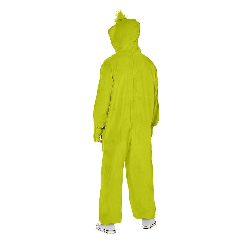 Grinch Hooded Jumpsuit - Christmas - Licensed Costume - Men - 3 Sizes