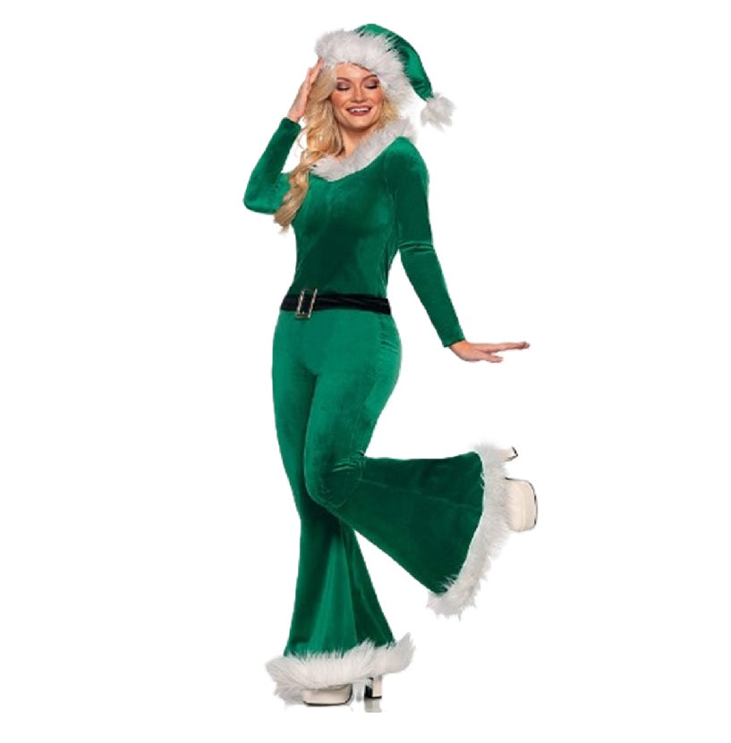 Jingle – Mrs./Santa‘s Helper – Weihnachten – Grün – Kostüm – Erwachsene – 2 Größen