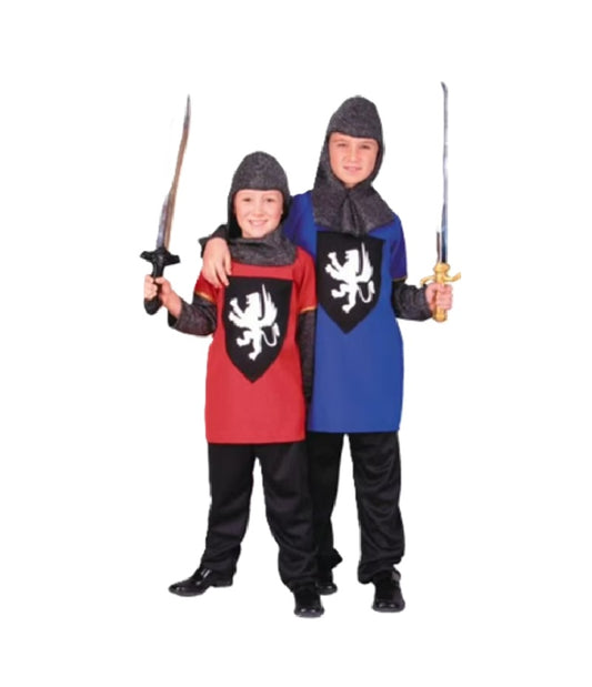 Ritter - Mittelalter - Blau - Kostüm - Kind - Groß 12-14