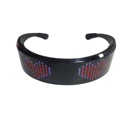 LED Programable Goggles - Download App - Costume Accessory - One Size