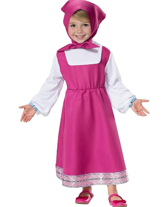 Masha - Masha & the Bear - Licensed Deluxe Costume - Girls - 3 Sizes