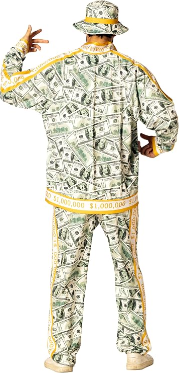Money Suit - Track Suit - Rapper - 80's - 90's - Costume - Men