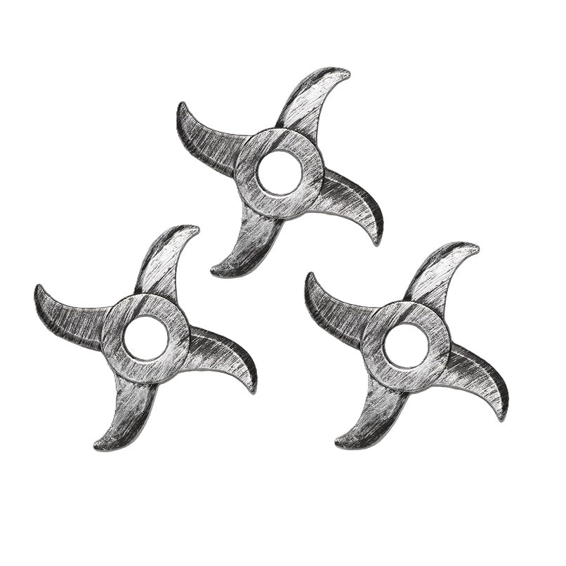 Faux Ninja Star Props - Set of 3 - Plastic - Costume Accessories