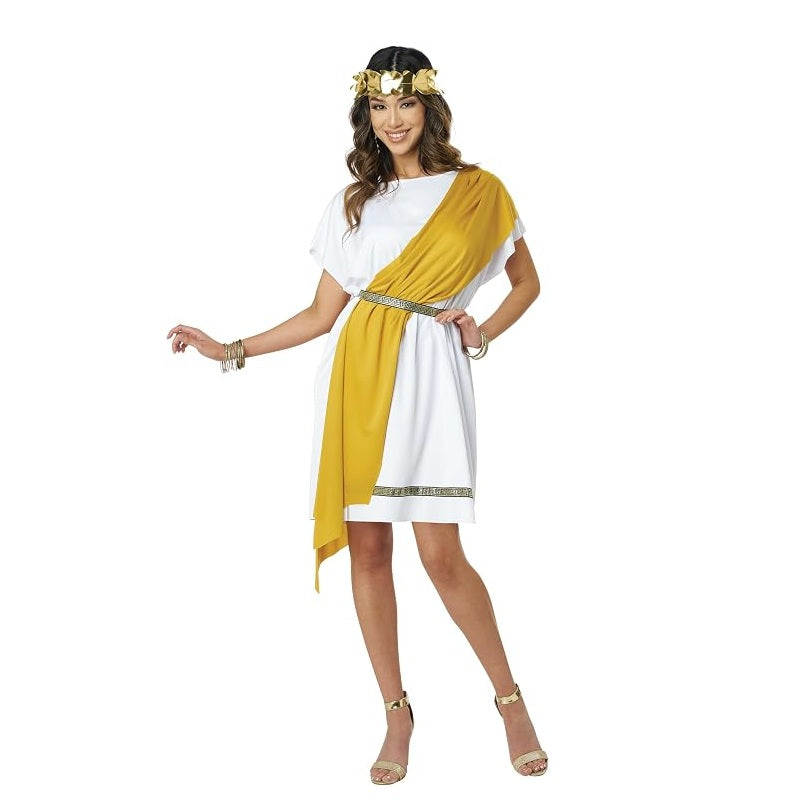 Party Toga Adult Costume - Black/Gold - Roman - Costume - Adult - 2 Sizes