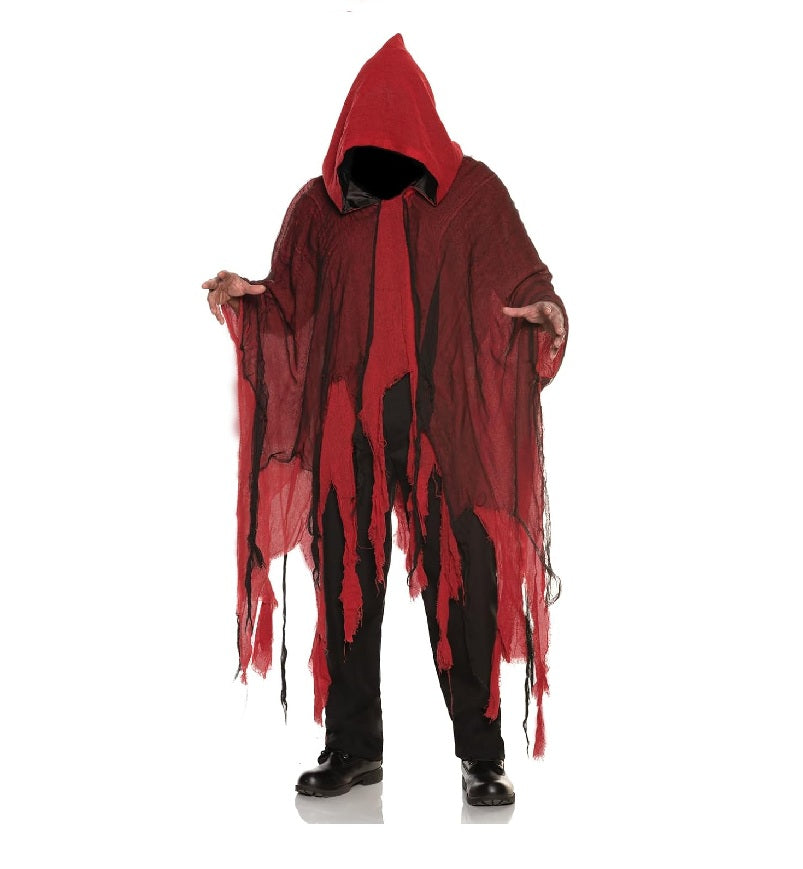 Ghost Phantom Cape - Red | Gray | Black - Costume - Men - Standard
