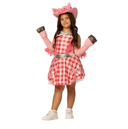 Pink Pony Girl Dress Costume - Girls Size Medium 7-10