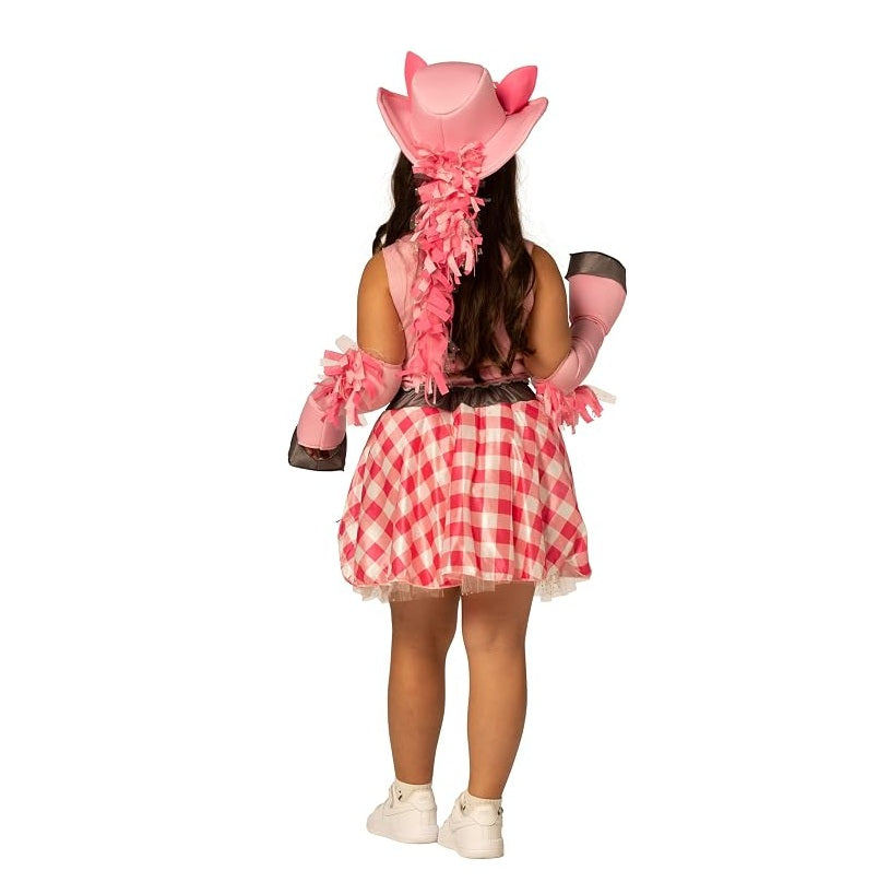 Pink Pony Girl Dress Costume - Girls Size Medium 7-10
