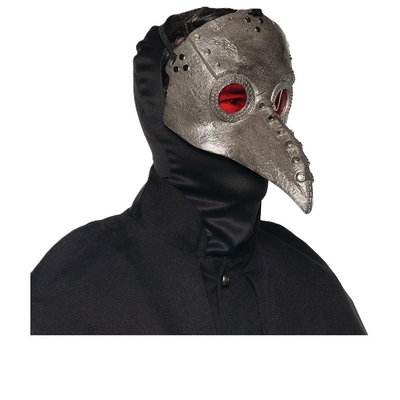 Gray Plague Doctor Mask - Steampunk - Victorian - Costume Accessory