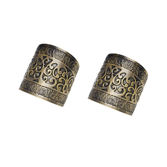 Antique Copper Roman Ancient Wrist Cuffs - 1 Pair - Costume Accessory - One Size