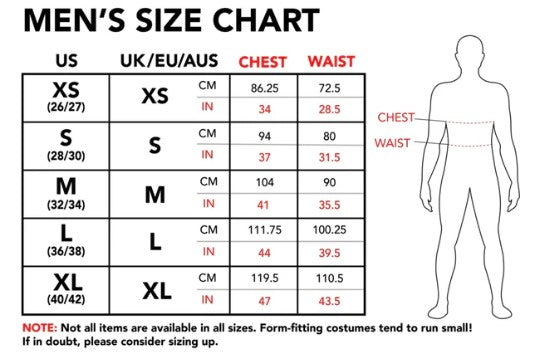 Beetlejuice Costume - 1988 Movie - Deluxe Costume - Men - 2 Sizes