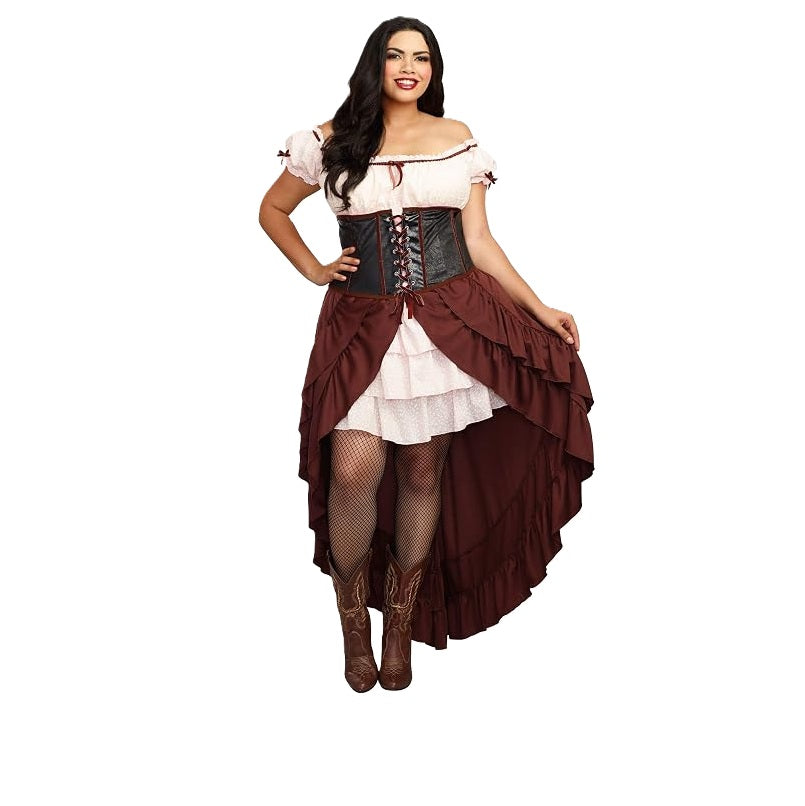Saloon Girl - Vaquera - Western - Disfraz - Adulto - 3 Tallas