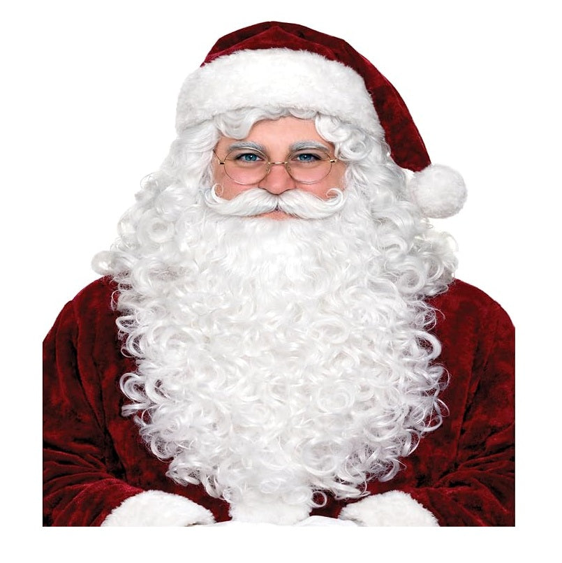 Santa Wig & Beard Set - Christmas - Professional Costume Accessories - One Size