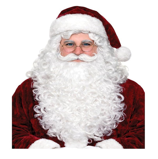 Santa Wig & Beard Set - Christmas - Professional Costume Accessories - One Size