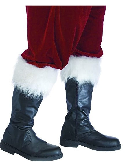 Weihnachtsmannstiefel – Deluxe – Weihnachten – Kunstpelzbesatz – Kostümzubehör – 4 Größen