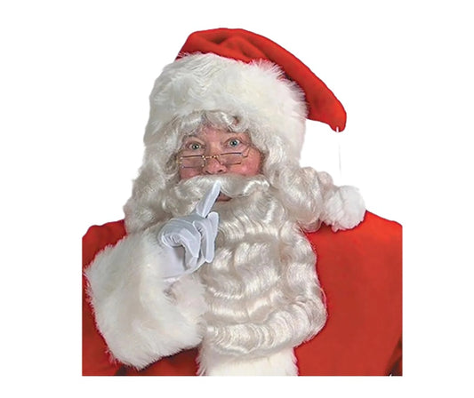 Santa Claus Hat - Red Plush - Oversized Deluxe - Costume Accessory - Teen Adult