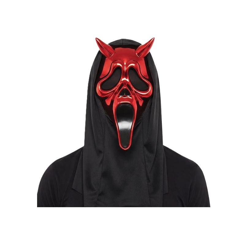 Red Chrome Devil Ghostface® Mask - Scream - Deluxe Costume Accessory